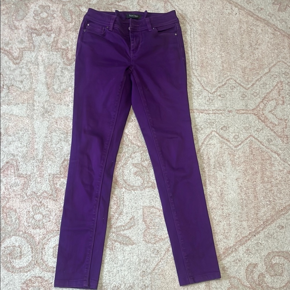 White House Black Market Violet Slim Leg Jeans